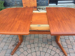Large MCM Teak Dining Table Extendable Self Storing  REFINISHED - Mid Century Modern Toronto 5