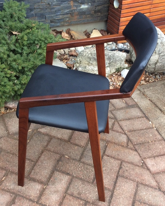 MCM Solid Teak Arm Chair by Jan Kuypers REFINISHED REUPHOLSTERED - Mid Century Modern Toronto