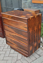 Danish MCM Rosewood Dresser Tallboy 5 Drawers RESTORED 32