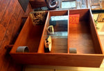 Danish MCM Teak Display China Bookcase Records REFINISHED 42