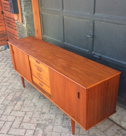 REFINISHED Mid Century Modern Teak Sideboard TV Console 6 ft - Mid Century Modern Toronto