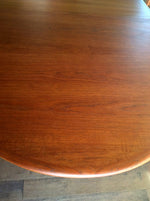 Mid Century Modern Oval Teak Dining Table Extendable REFINISHED - Mid Century Modern Toronto 7