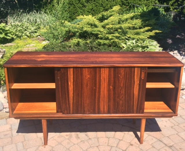 REFINISHED Danish MCM Rosewood Credenza by DYRLUND 60" - Mid Century Modern Toronto