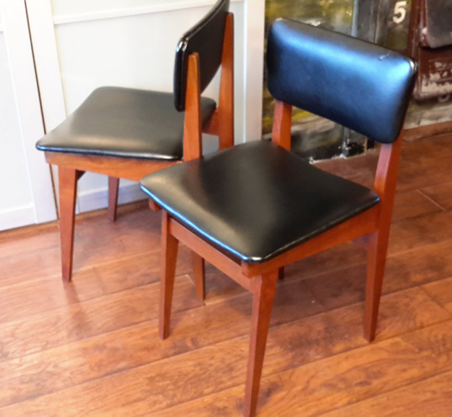 2 Mid Century Modern Teak Chairs Mint, $50 each - Mid Century Modern Toronto