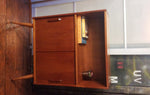 Danish Mid Century Modern Teak Display China w Sliding Doors and Splayed Legs REFINISHED - Mid Century Modern Toronto 5