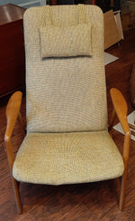 Will be REFINISHED & REUPHOLSTERED Danish MCM Teak Lounge Chair Recliner by Arne Vodder and Anton Borg 10