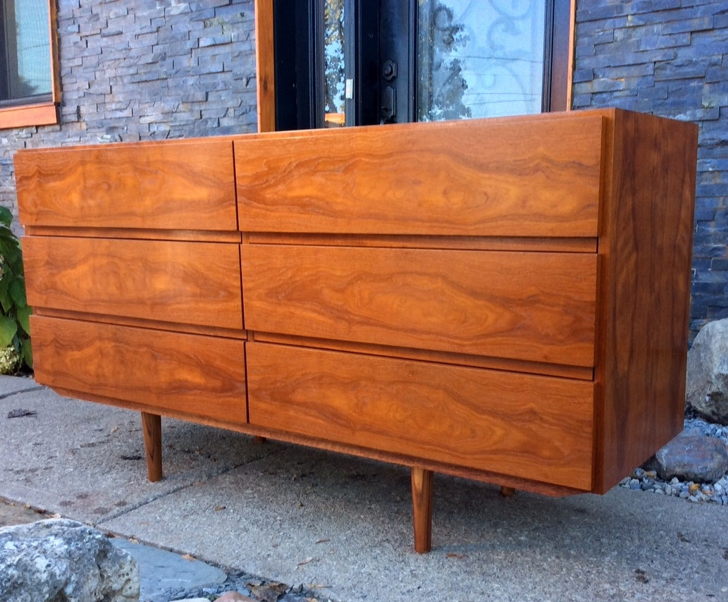 Mid Century Modern Swedish Teak Bedroom set- 2 dressers and single bed - Mid Century Modern Toronto