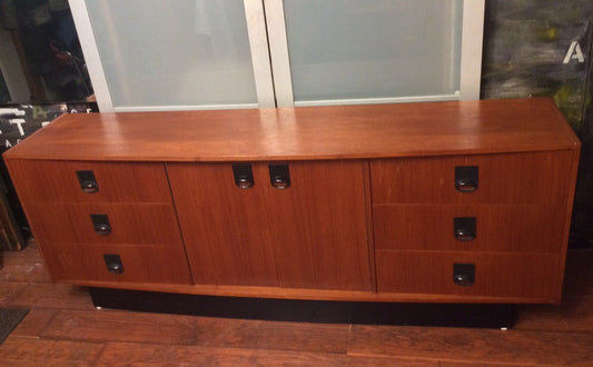 REFINISHED Mid Century Modern Teak Sideboard TV Media Console 75" - Mid Century Modern Toronto