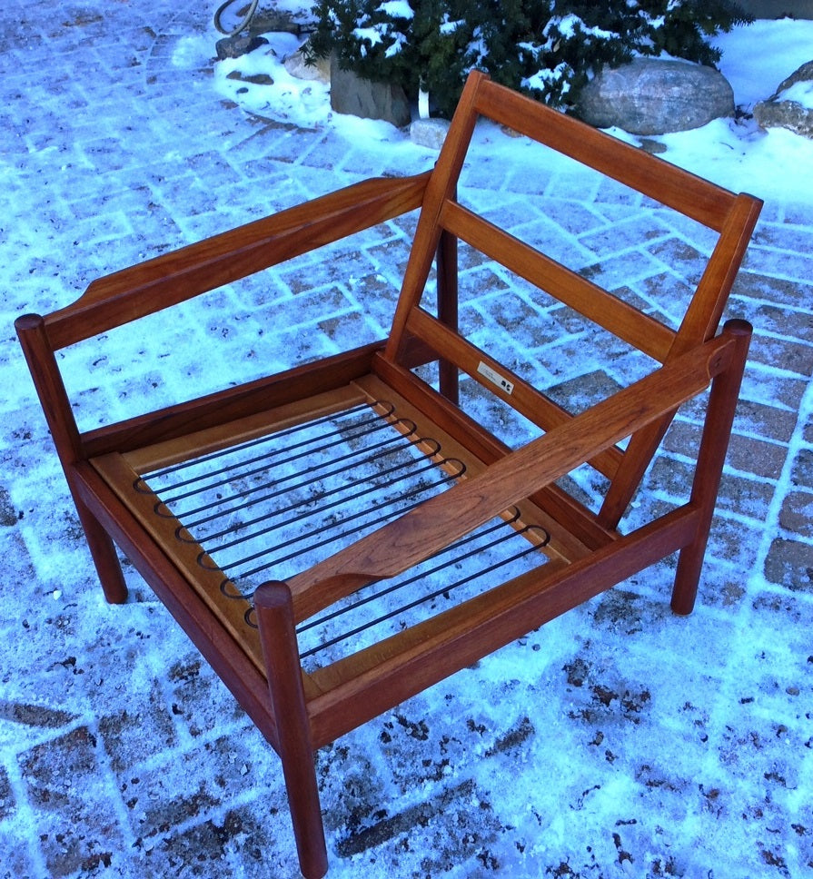 Kai Kristiansen MCM Teak Lounge Chair REFINISHED - Mid Century Modern Toronto