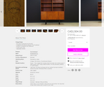 Restored Danish Modern Rosewood Bookcase Display Bar by Poul Hundevad, 54