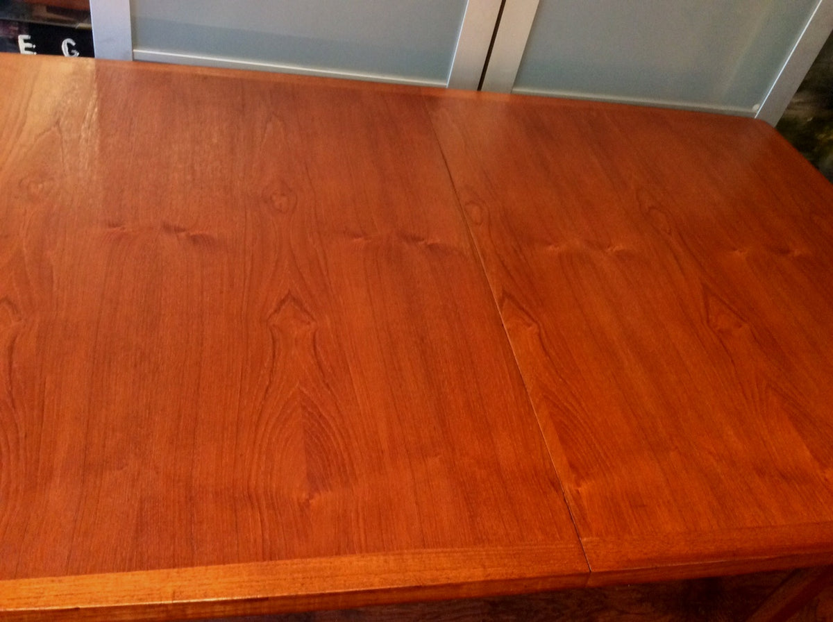 Danish MCM Extension Dining Table Hans Wagner style REFINISHED 66