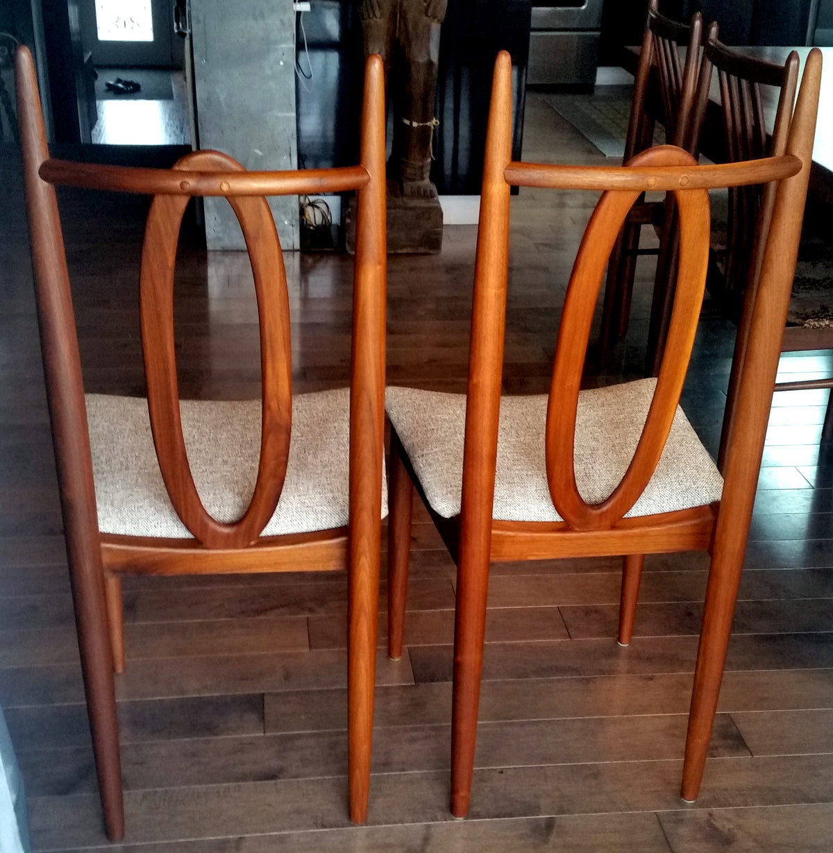 6 Mid Century Modern Teak Chairs REFINISHED REUPHOLSTERED $249 per chair - Mid Century Modern Toronto