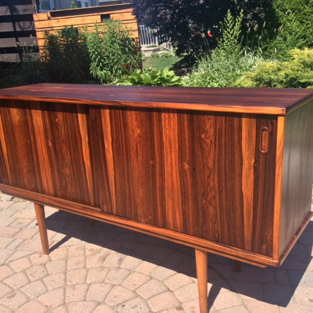 REFINISHED Danish MCM Rosewood Credenza by DYRLUND 60" - Mid Century Modern Toronto