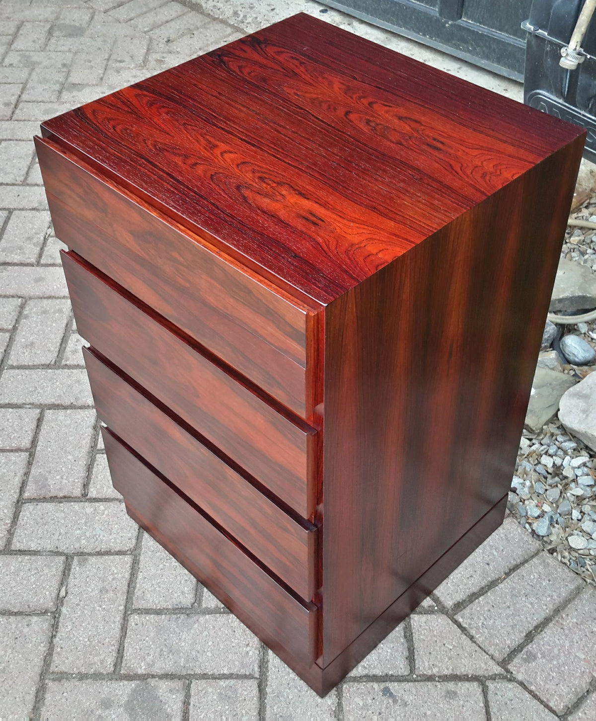 Danish MCM Small Rosewood Dresser REFINISHED 18.5