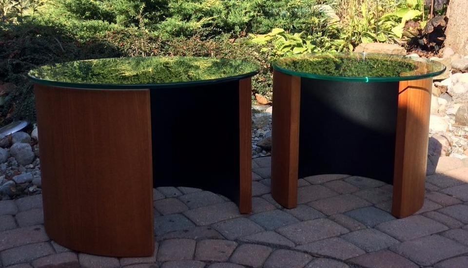 LUNAR teak accent side coffee tables by RS ASSOCIATES - Mid Century Modern Toronto