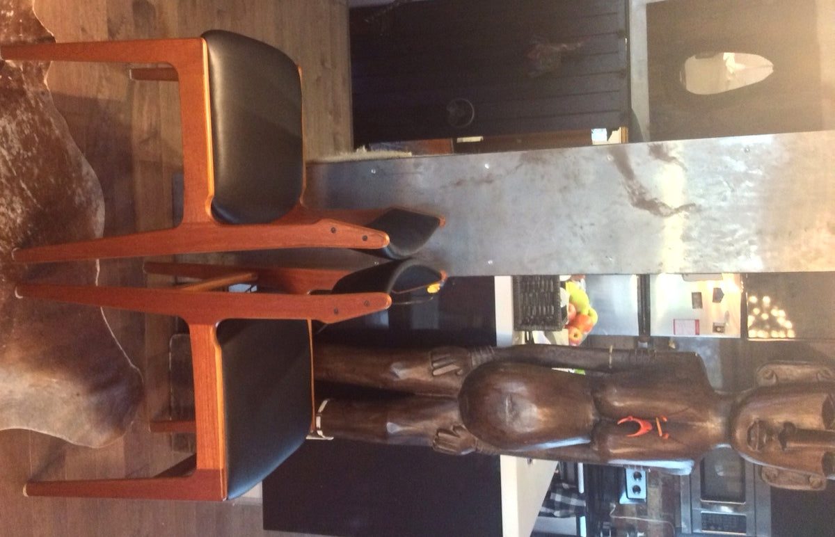 4 Danish Mid Century Modern Teak Chairs REUPHOLSTERED attributed to Eric Buck - Mid Century Modern Toronto