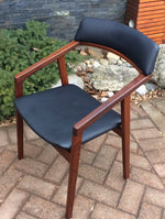 MCM Solid Teak Arm Chair by Jan Kuypers REFINISHED REUPHOLSTERED - Mid Century Modern Toronto 4