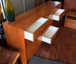 Teak MCM Queen Bedroom Set, made in Sweden, Restored, like New (platform bed, nightstands, his and her dressers) - Mid Century Modern Toronto 2
