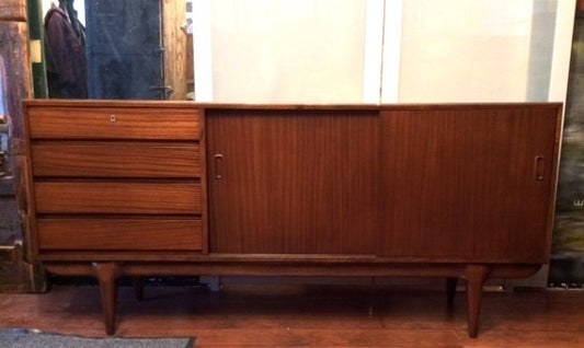Exquisite MCM Mahogany Sideboard Credenza TV Media Console Mint 71" - Mid Century Modern Toronto