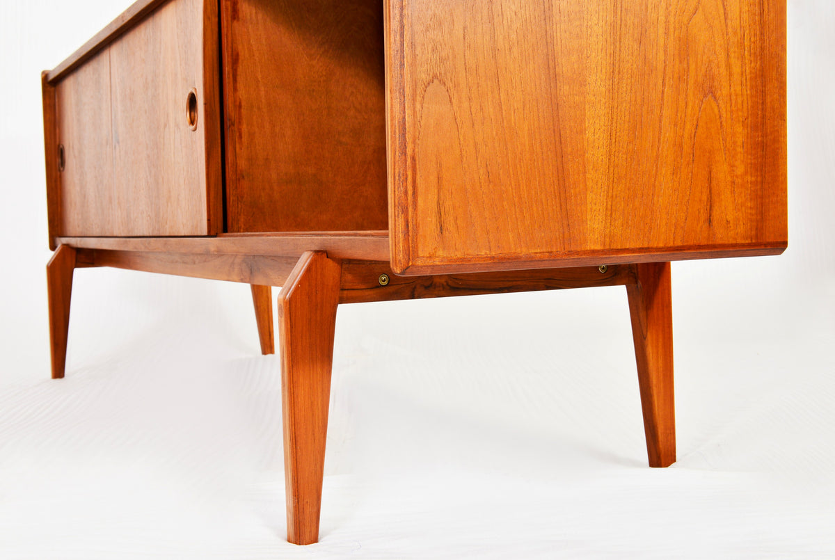 Danish MCM Teak TV Records Media Console 63