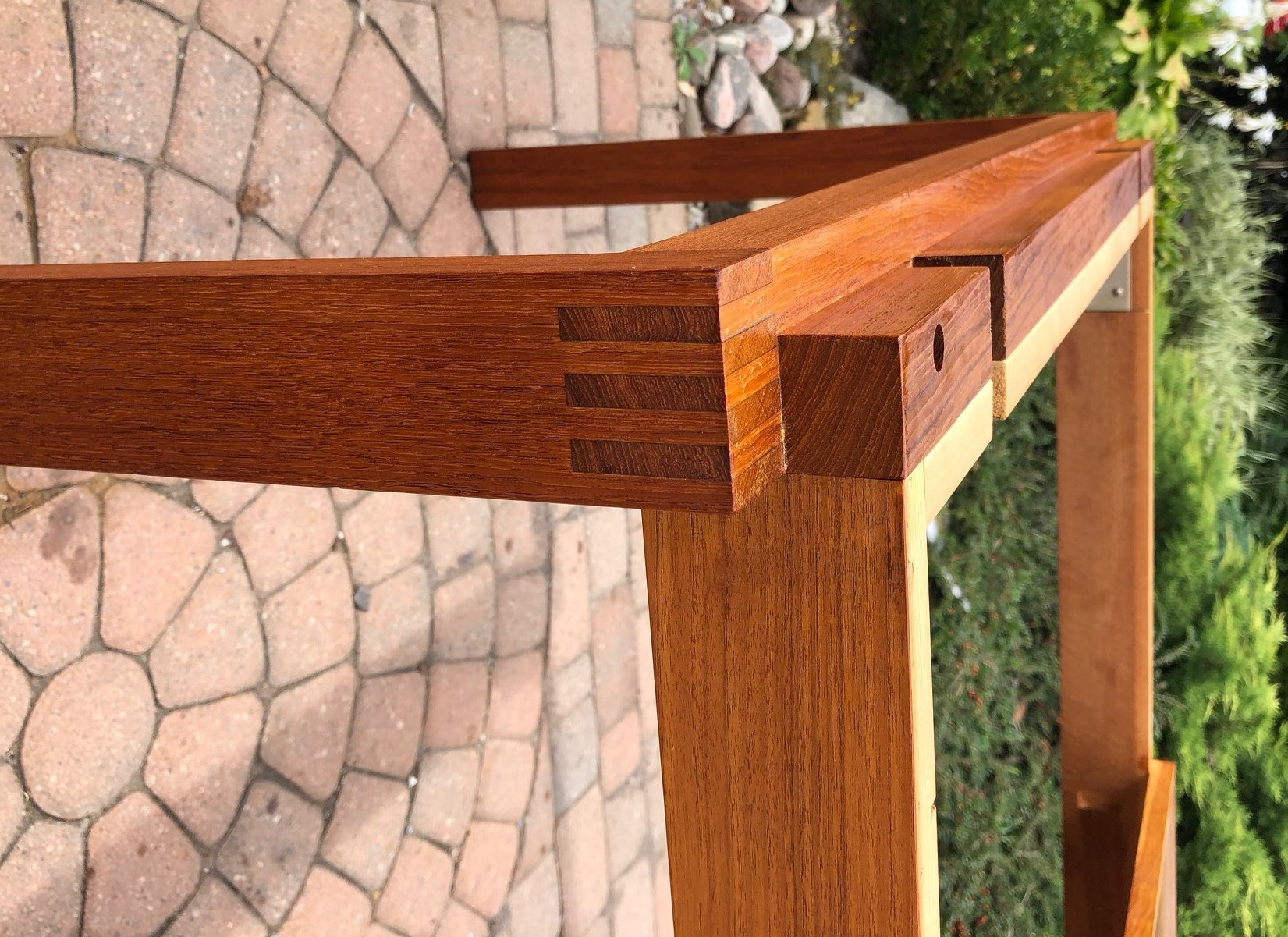 REFINISHED Large Danish MCM Teak Draw Leaf Table 65"-113" - Straight lines Finger Joints - Mid Century Modern Toronto