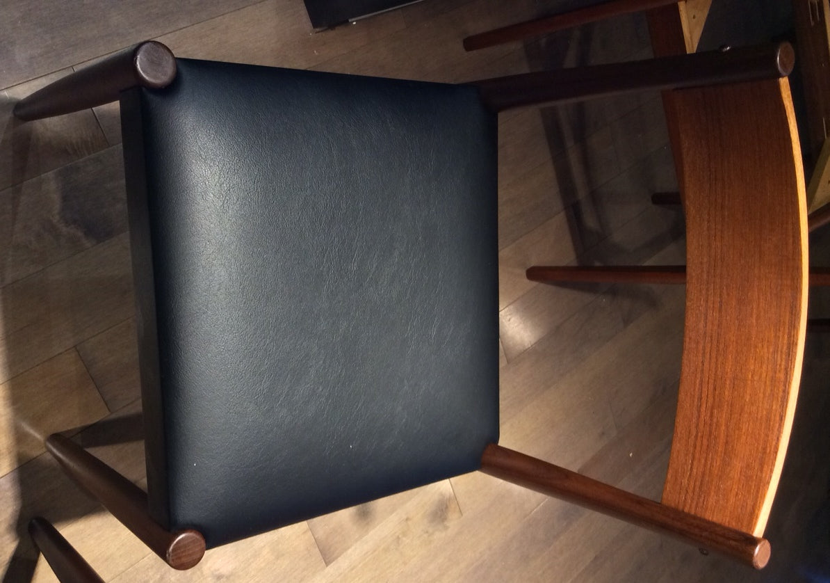 4 Poul Volther for Frem Rojle Mid Century Modern Teak Chairs REFINISHED REUPHOLSTERED - Mid Century Modern Toronto