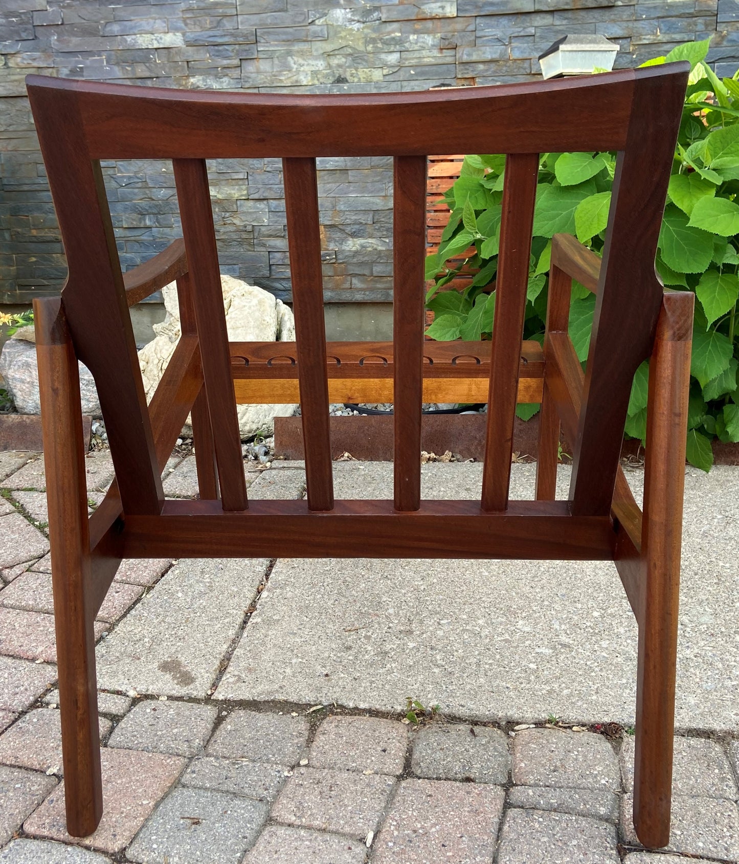 REFINISHED Danish Mid-Century Modern Teak Lounge Chair will get NEW CUSHIONS