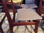 4 Danish Mid-Century Modern Teak Chairs with Floating Seats REFINISHED REUPHOLSTERED $200 each - Mid Century Modern Toronto 2