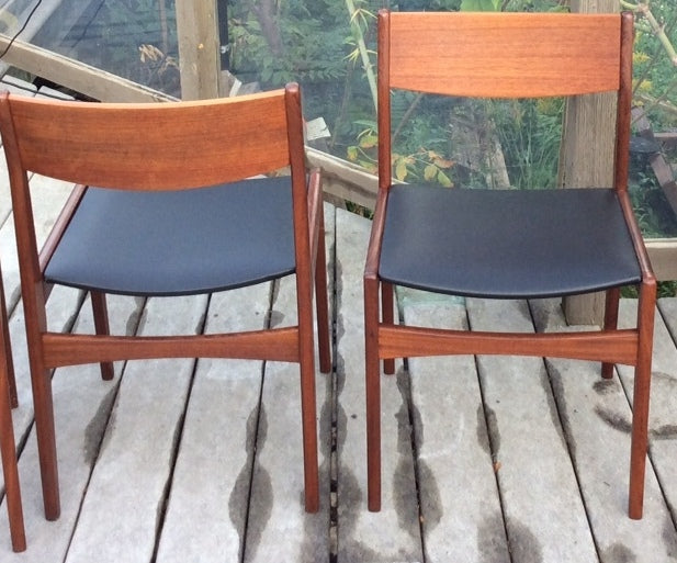 Set of 4 Poul Volther for Frem Rojle Mid Century Modern Teak Dining Chairs REUPHOLSTERED - Mid Century Modern Toronto