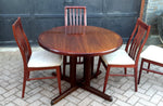 Danish MCM Rosewood Dining Table Extendable Round to Oval & 6 Chairs MINT - Mid Century Modern Toronto 3