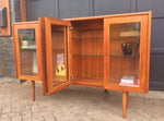 REFINISHED MCM Teak Display Bookcase Records 65