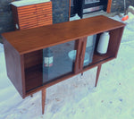 Mid Century Modern Teak Display Buffet China Console Restored 4 ft - Mid Century Modern Toronto 2