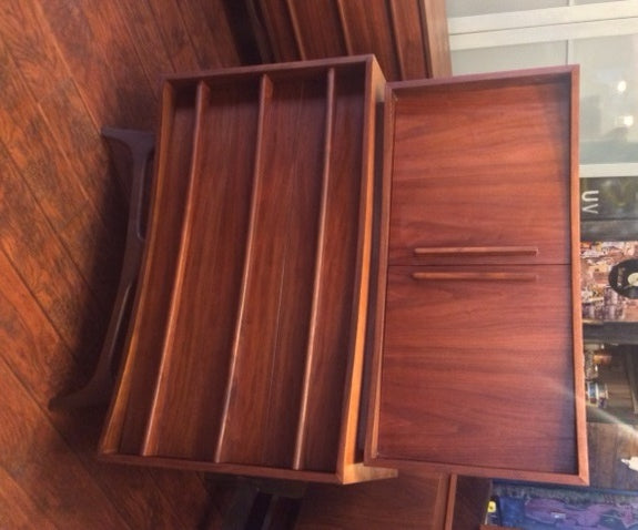 REFINISHED MCM Walnut Bedroom Set for the Queen - Mid Century Modern Toronto