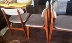 4 Danish MCM Solid Teak Chairs REUPHOLSTERED $195 each - Mid Century Modern Toronto 3