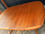 Large Mid Century Modern Teak Dining Table with 2 Leaves- REFINISHED - Mid Century Modern Toronto 5