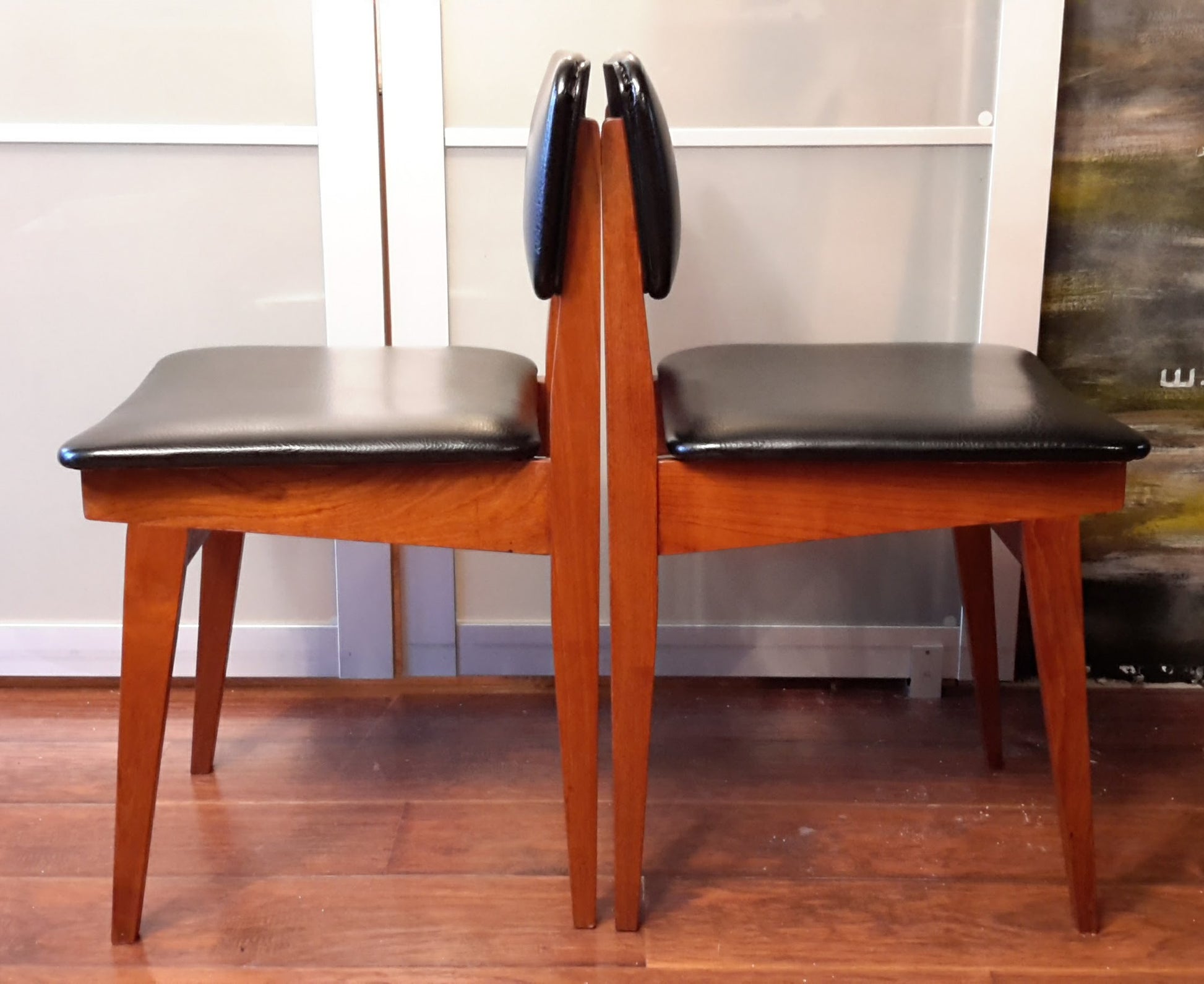 2 Mid Century Modern Teak Chairs Mint, $50 each - Mid Century Modern Toronto