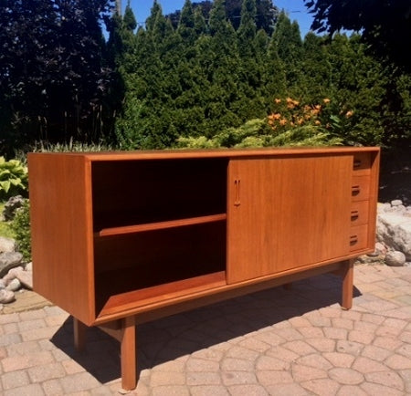 Danish MCM Teak Buffet/ Media TV Console 60" - Mid Century Modern Toronto