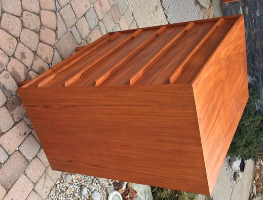 Mid Century Modern Teak Tallboy Dresser 5 Drawers RESTORED - Mid Century Modern Toronto