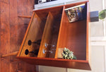 Danish Mid Century Modern Teak Display China Bookcase w Splayed Legs REFINISHED - Mid Century Modern Toronto 3
