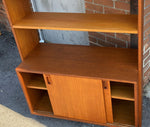 REFINISHED Mid Century Modern Teak Shelving Unit, made in Finland 9