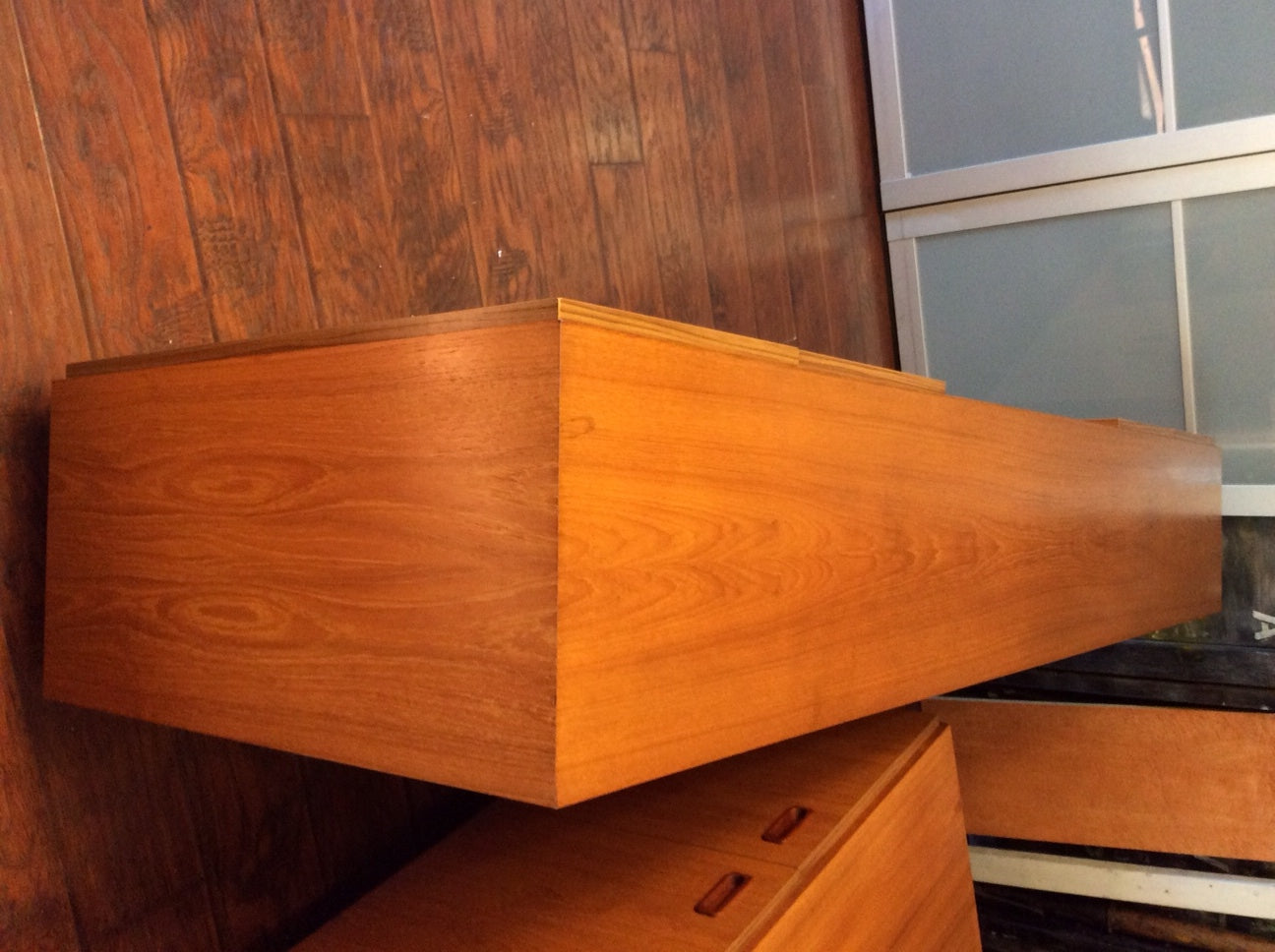 Danish Mid Century Modern Teak Display Sideboard Credenza Media Console Bookcase Long - Mid Century Modern Toronto