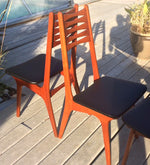 8 Danish MCM Teak Chairs REUPHOLSTERED by Korup Stolefabrik, $250 each. Arm chair also available - Mid Century Modern Toronto 6