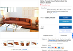MCM Cloud Platform Sofa in Walnut & Mohair attributed to Adrian Pearsall 121