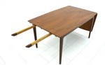 REFINISHED Danish MCM Teak Drop Leaf Table by Arne Vodder for Vamo 54.5
