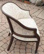 REFINISHED MCM Huber Barrel Back Teak Sofa and Lounge Chair- Mint (plus bonus armchair) 12
