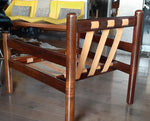 RESTORED Leather & Jacaranda Lounge Chair by Jean Gillon, made in Brazil, PERFECT - Mid Century Modern Toronto 7