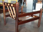 RESTORED Leather & Jacaranda Lounge Chair by Jean Gillon, made in Brazil, PERFECT - Mid Century Modern Toronto 8