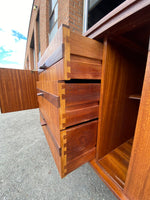 REFINISHED British Mid Century Modern SOLID Tola Sideboard, 66