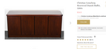 Danish Modern Rosewood Buffet or TV Media Console by Christian Linneberg 50