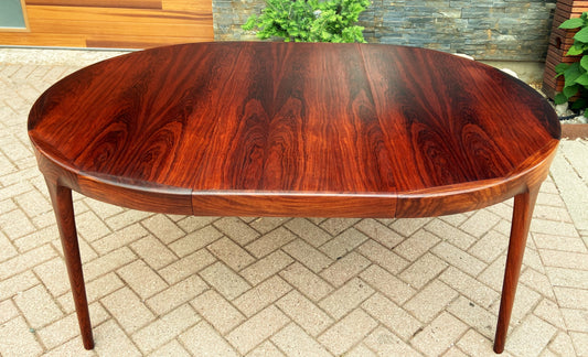 REFINISHED Danish MCM Rosewood Table by Ib Kofod-Larsen for Faarup, 47" - 67"